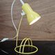 Lampe de bureau vintage jaune 1980
