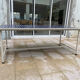 Garden table in zellige