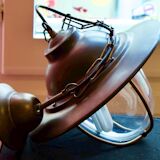 Glass and metal hanging lamp - Massive