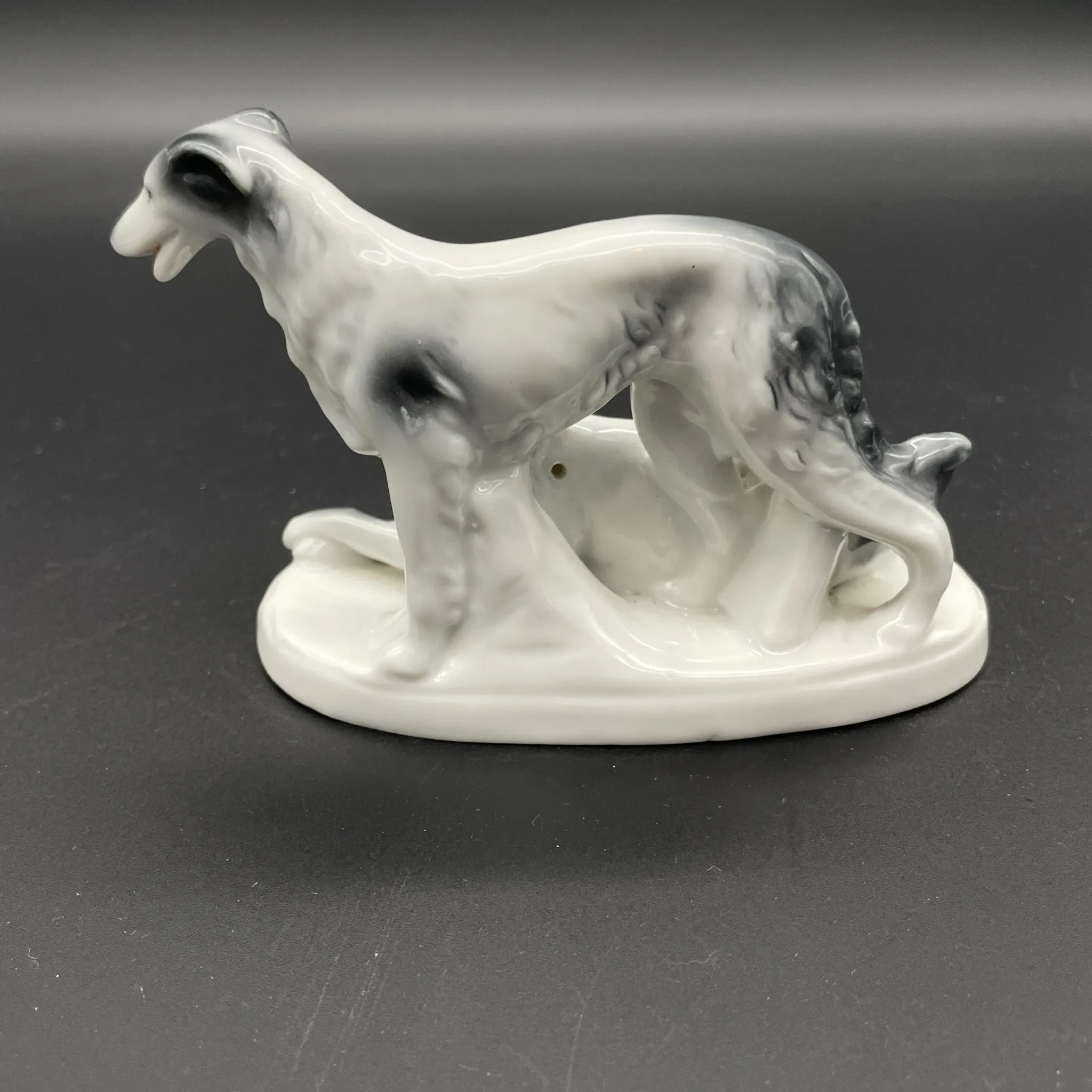 Two porcelain Borzois – Carl Scheidig, Germany – 1906–1