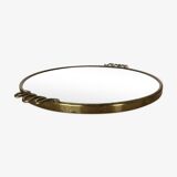 Mirror tray with brass rim 33cm