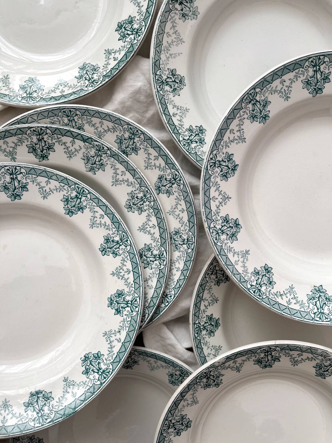 10 earthenware soup plates "Cahors" Saint Amand