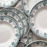 10 earthenware soup plates "Cahors" Saint Amand