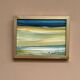 Mid-Century Swedish Oil on Canvas – "Abstract" by Curt Agge, Framed