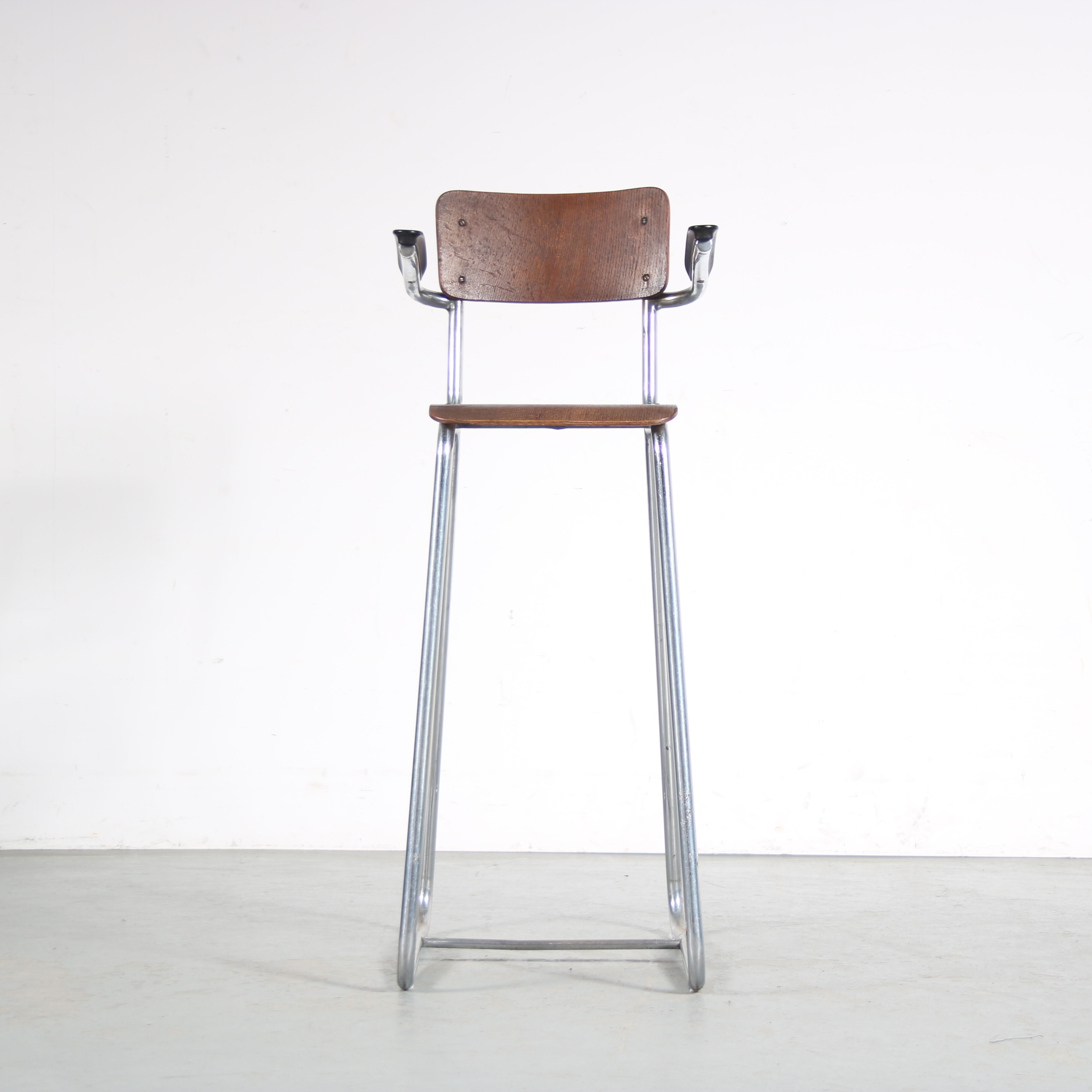 1950s High children chair by Gispen, the Netherlands