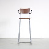 1950s High children chair by Gispen, the Netherlands