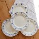 4 mismatched vintage dinner plates - Lot Cutie II