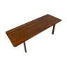 Table de salon danoise en bois de teck massif Milieu des années 1960