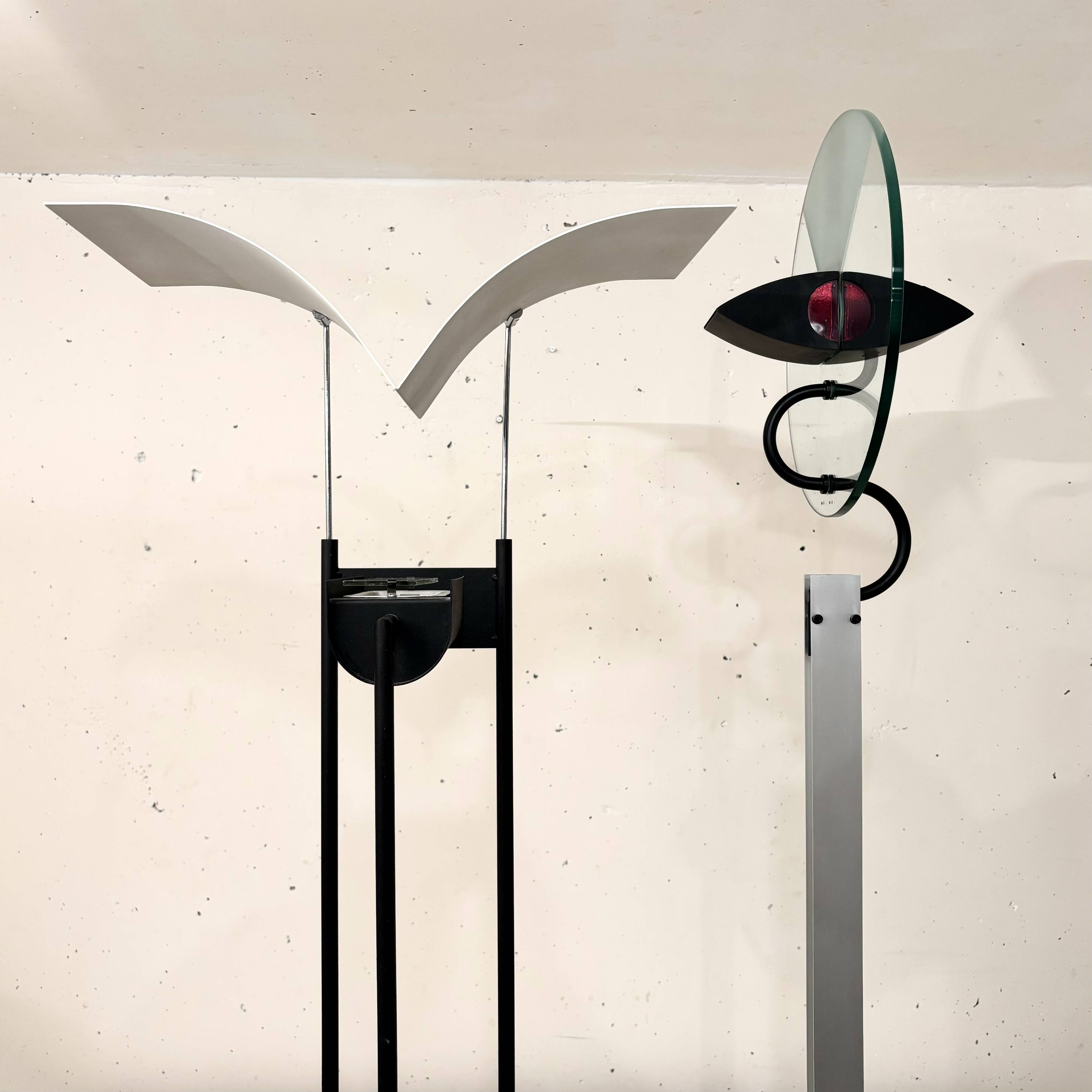 Olimpia floor lamp, Carlo Forcolini, artemide 1980