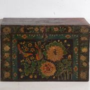 Antique Chinese chest painted in pine wood – China, circa 1900