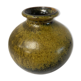 Vase en grès vintage signé