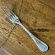 Series of 6 Christofle dessert forks model silver metal pearl