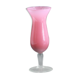 Vase en opaline rose