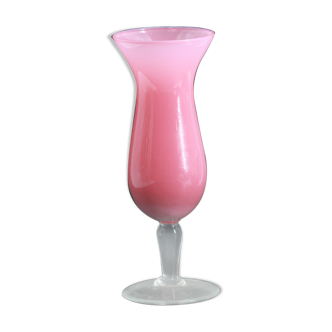 Pink opaline vase