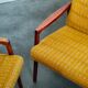Pair of armchairs Jiri Jiroutek bouclette Yellow 1960