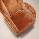 Vintage velvet armchair design Italy 1940s-1950s