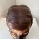 Art Deco bust of a young African woman, 1930s, wood