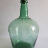 Vintage Ayelense Green Glass Demijohn