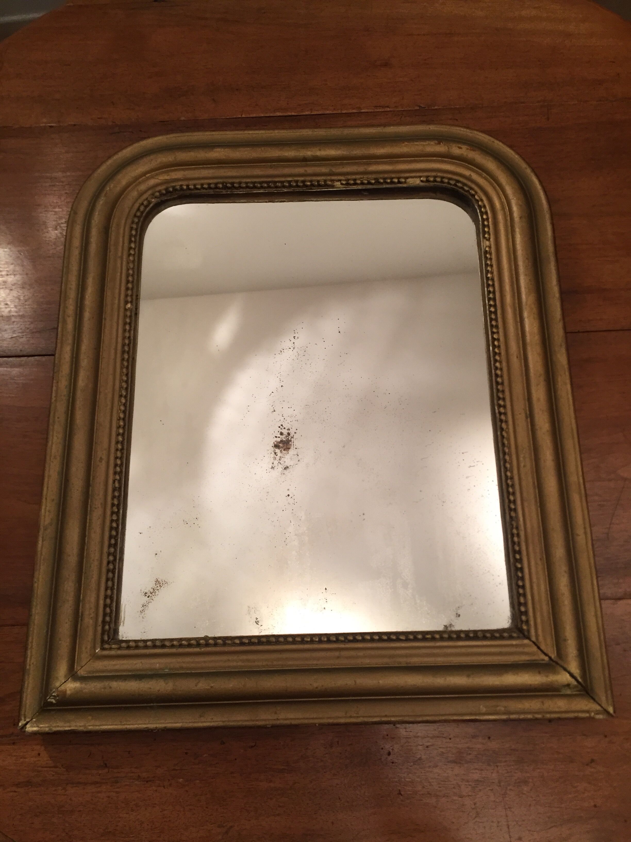 Miroir Louis Philippe bois doré XIXeme