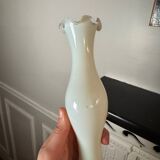White opaline soliflore vase