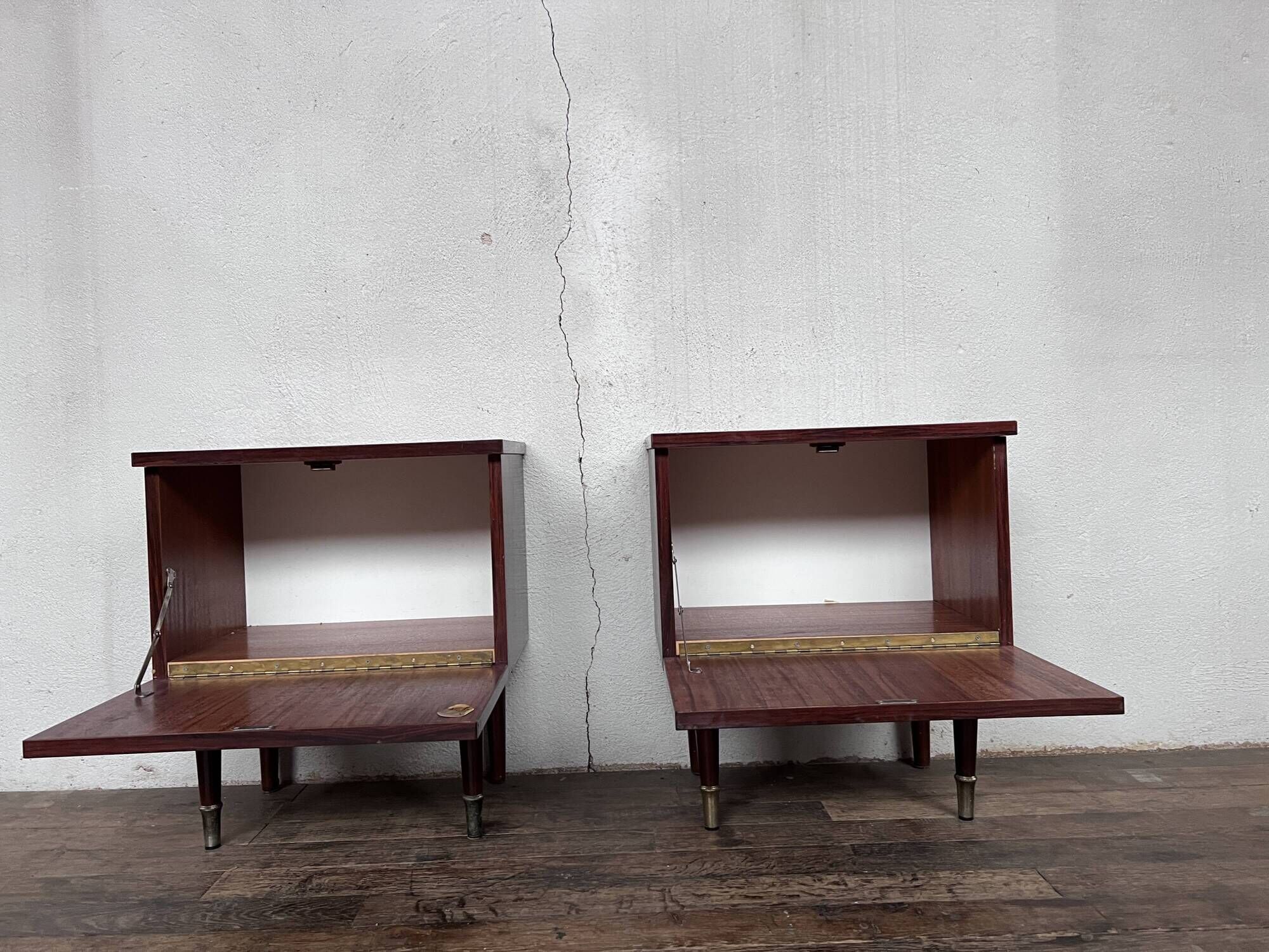 Pair of bedside tables rosewood