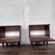 Pair of bedside tables rosewood