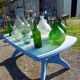 Lot de 13 Dames Jeanne , Bouteilles , Flacon verre Anciens