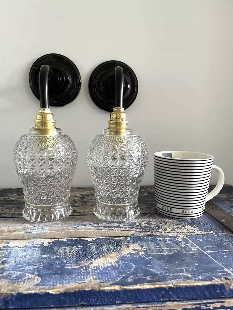 Pair of vintage wall lights