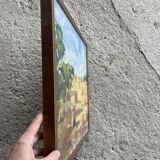 Old canvas, painting signed Mallet