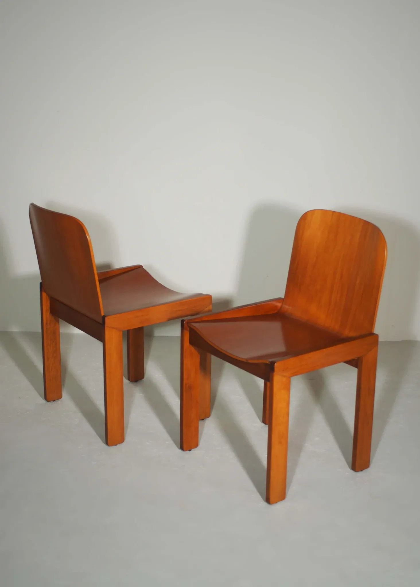 Dining Chairs Attributed to Afra and Tobia Scarpa for Molteni, Set of 4