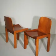 Dining Chairs Attributed to Afra and Tobia Scarpa for Molteni, Set of 4