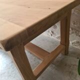 Solid oak farmhouse table