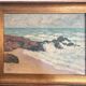 Table Oil Canvas Marine Sea Waves Lucien Vogt Painting Landscape Coast
