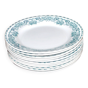 Lot de 11 assiettes plates