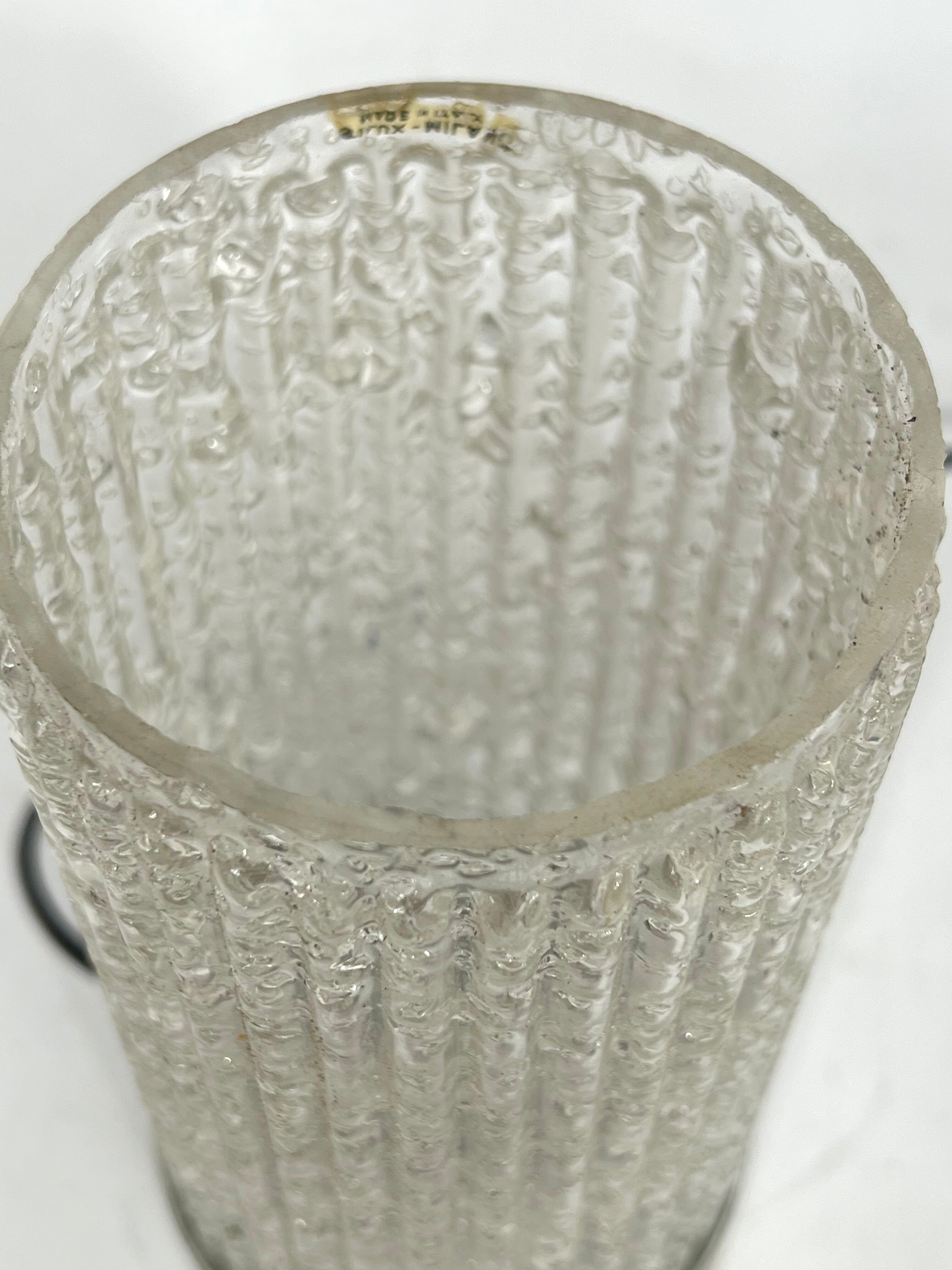 Stilux Milano, vintage glass table lamp model Albenga from 60s