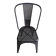 Chaise Tolix véritable, tôle perforée noire, état neuf