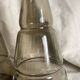 Pair of antique smoked glass vases carafes