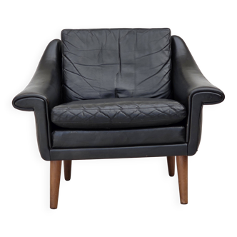 1960s, Danish armchair by Aage Christensen, furniture leather.