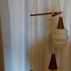Large suspension boomerang teak , Philips design Louis Kalff ( 114 cm )