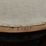 Louis XV style table and 6 chairs in solid wood, excellent condition