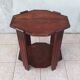 Art Deco side table in solid oak