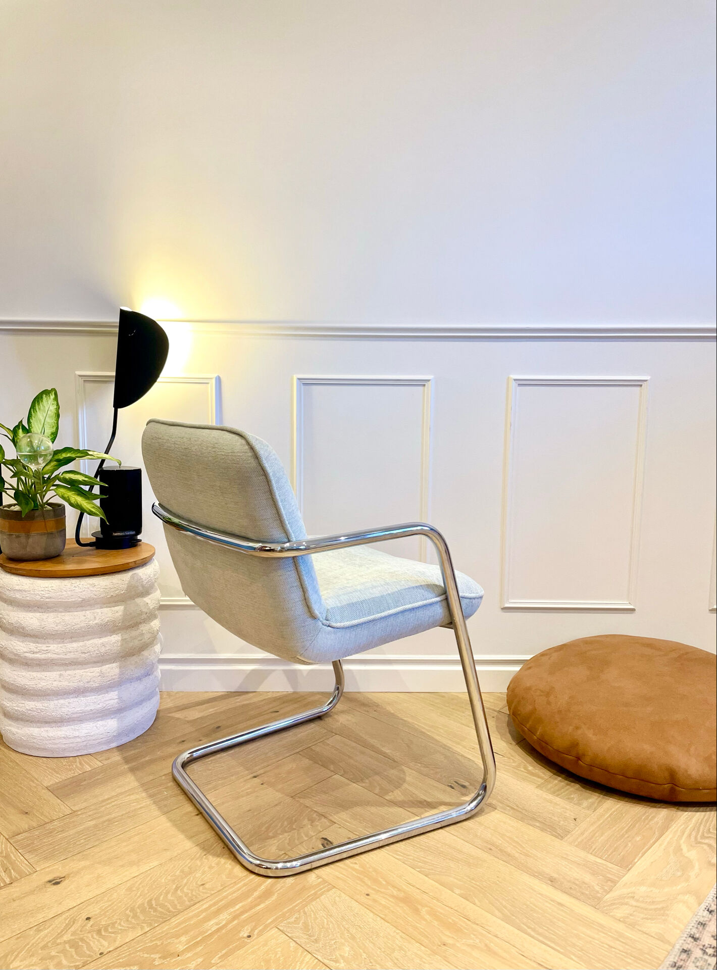 Storm Airborne Armchair - chrome structure - Yves Christin