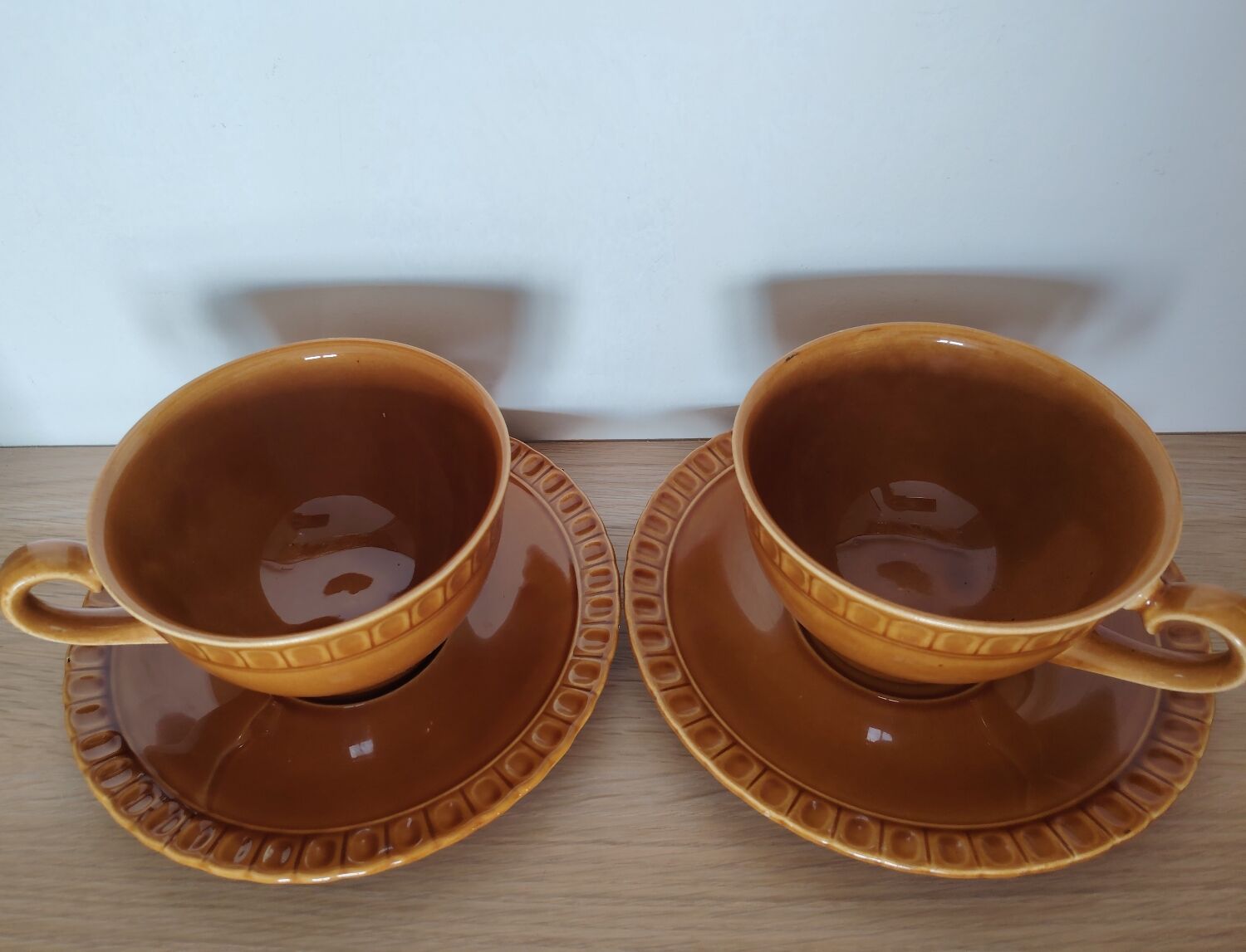 Large cups and saucers