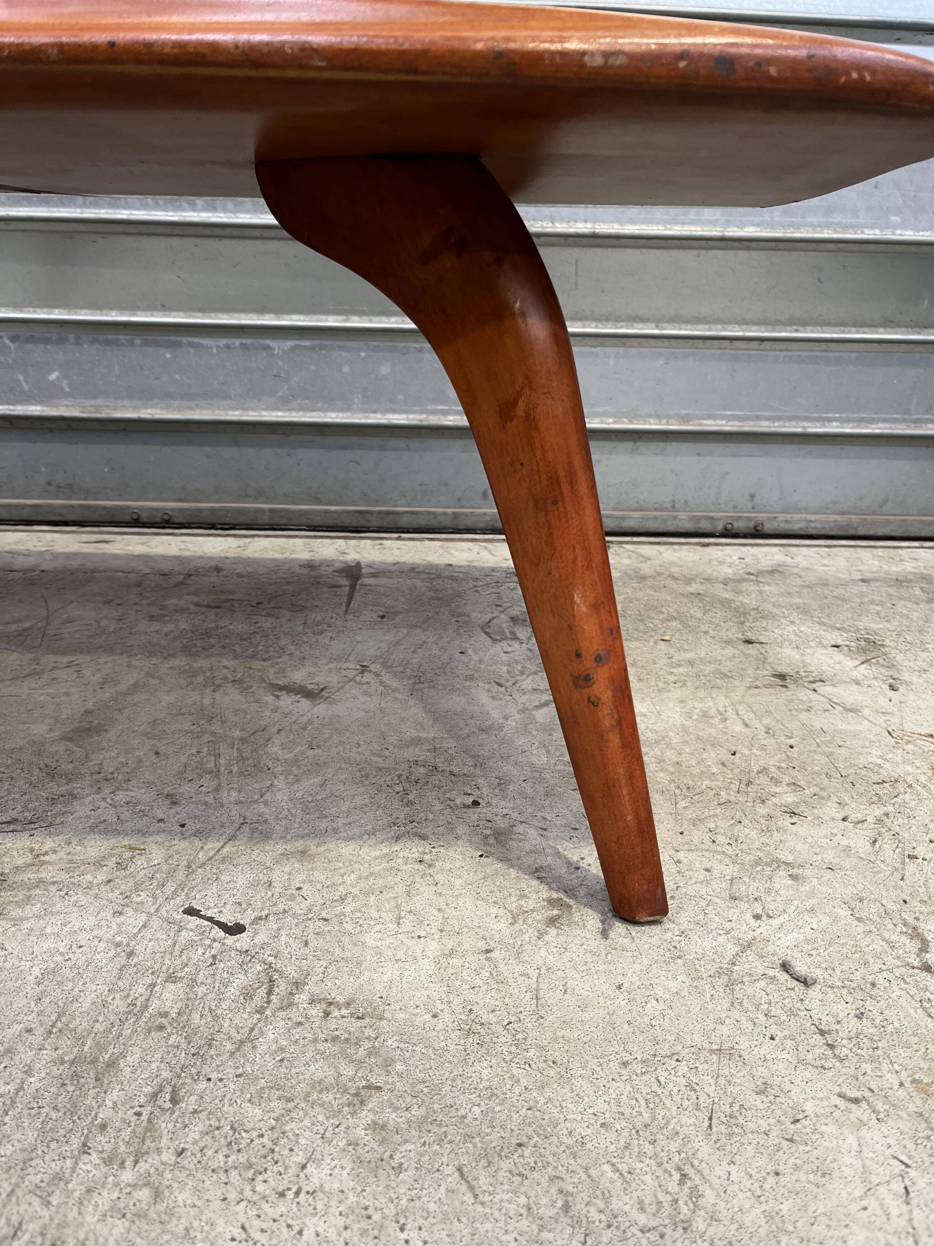 Scandinavian style wooden coffee table