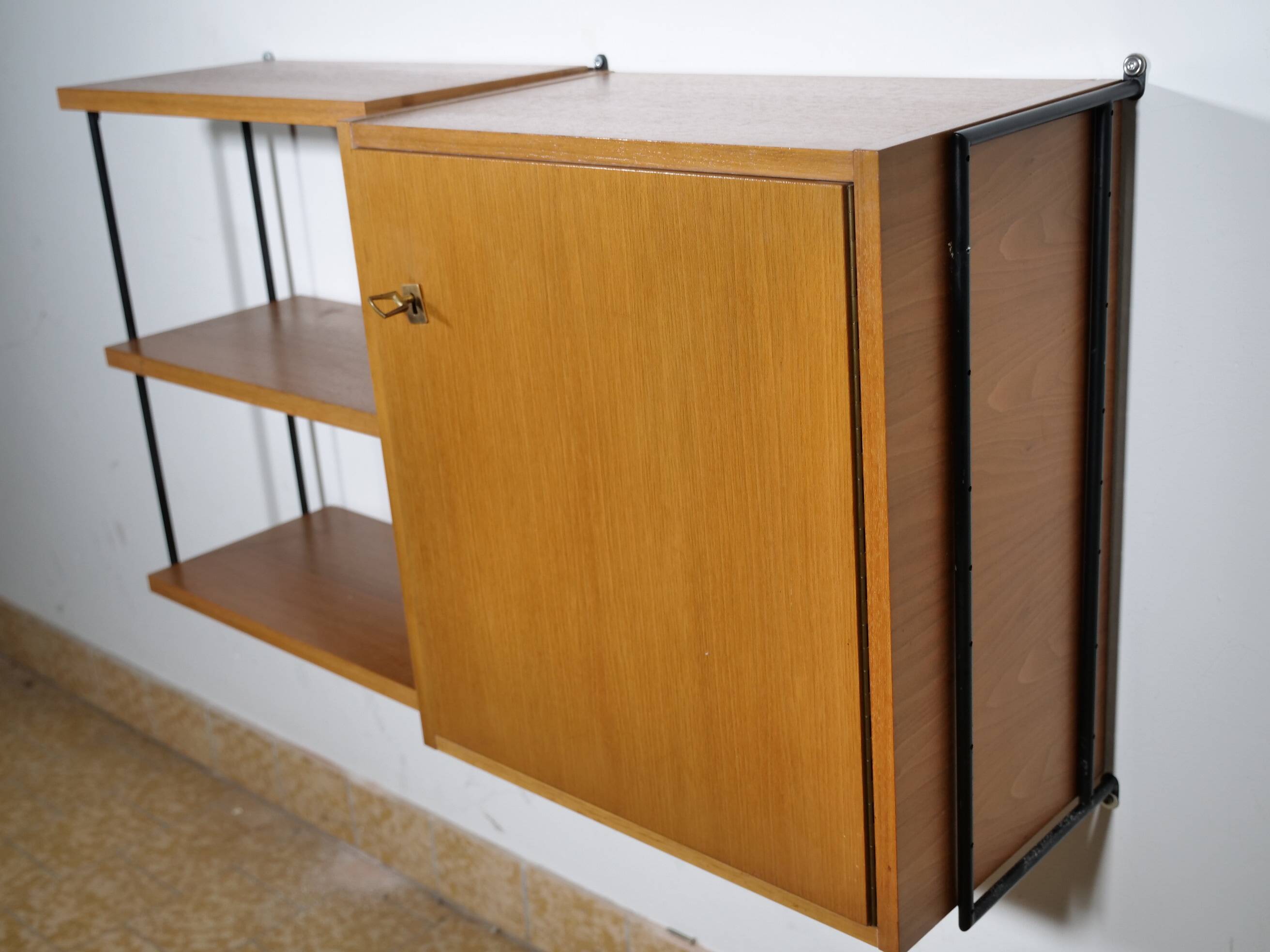 Mid-Century design wall shelf by Ernst Dieter Hilker for Omnia,1960s