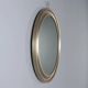 Miroir rond vintage en aluminium anodisé, design Italie, années 1960