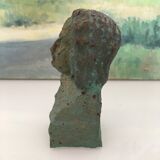 Plaster bust of a musician