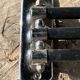 Vintage 3-spoke black towel racks