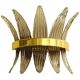 Fume’ “palmette” murano glass belt wall sconce
