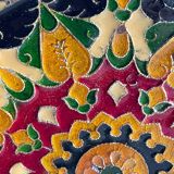 Vintage brass compartment plate